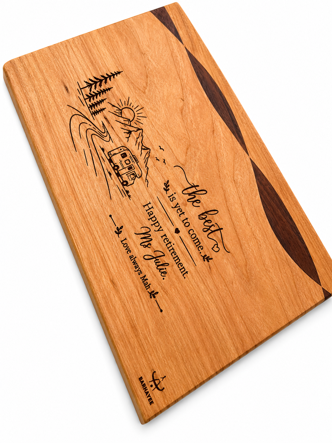 Walnut & Cherry Wave Board
